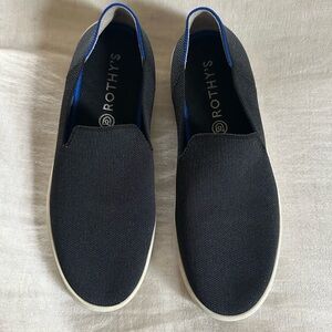 Rothy's Black and Blue Loafers Slip-On Comfort